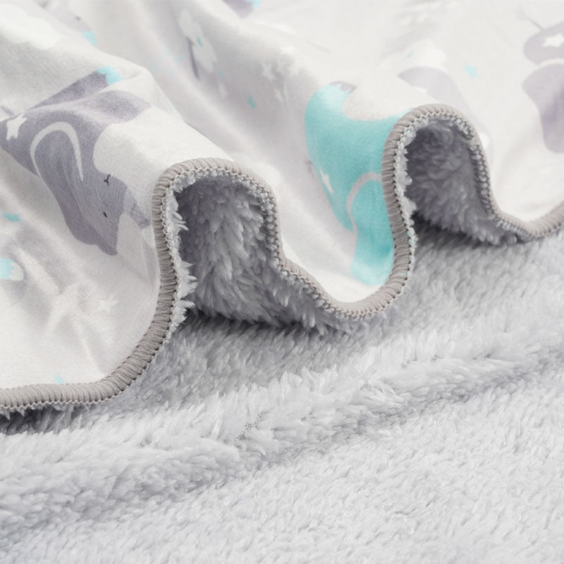 Babies' Woolen Blanket Baby Double Layer Super Soft Plush Blanket - Cindi Book