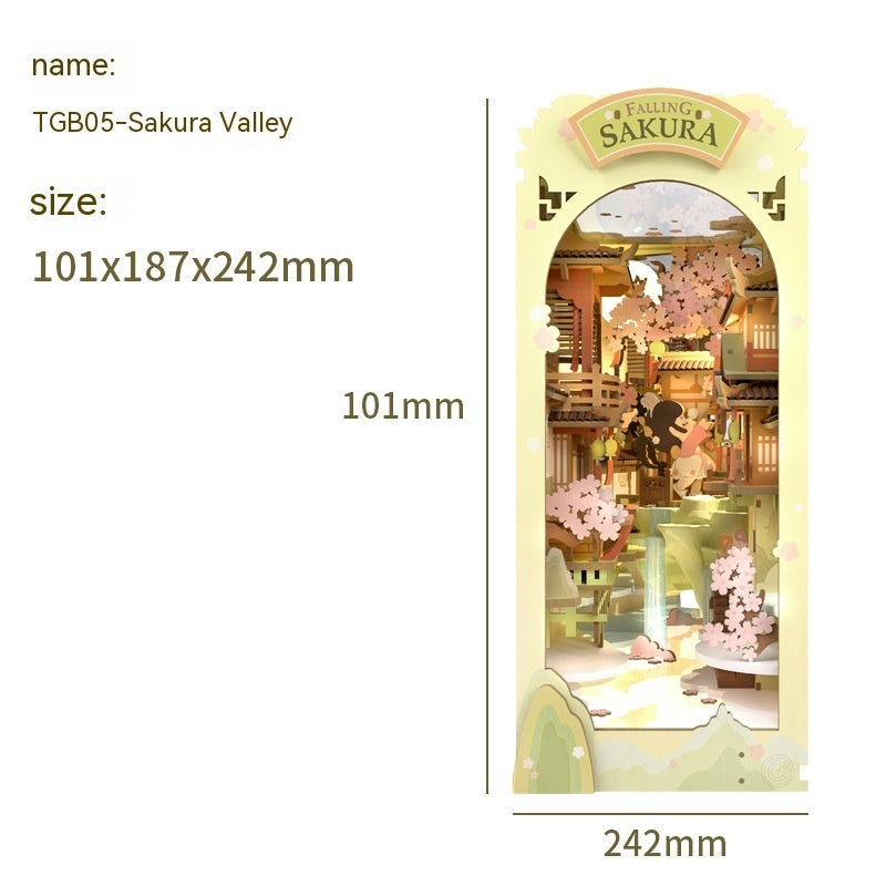 Ruo Shi Ruo Lai Shu Li Sakura Tram Flower House DIY Cabin - Cindi Book