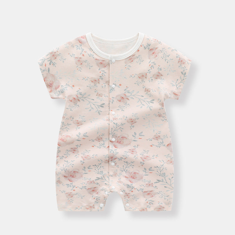 Baby Thin Clothes Short Sleeve Baby Jumpsuits - Cindi Book