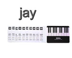 Adjustable Volume Hand Cranked Electronic Piano - Cindi Book