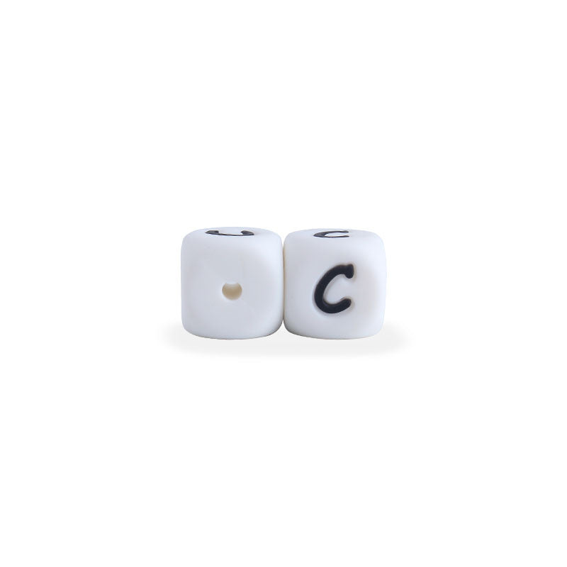 12mm Baby Products 26 Silicone English Alphabet Beads Teeth Accessories - Cindi Book