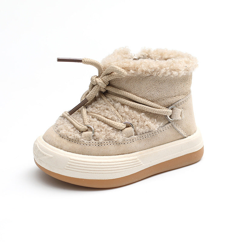 Plus Velvet Warm Korean Baby Cotton Shoes - Cindi Book