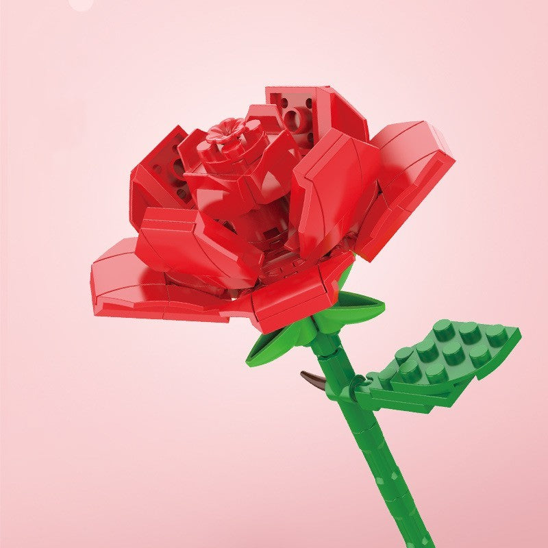 Block Flower Bouquet Flower Bonsai Rose Decoration - Cindi Book