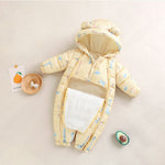Clothes For Babies Baby Jumpsuits Winter Fleece-lined - Cindi Book