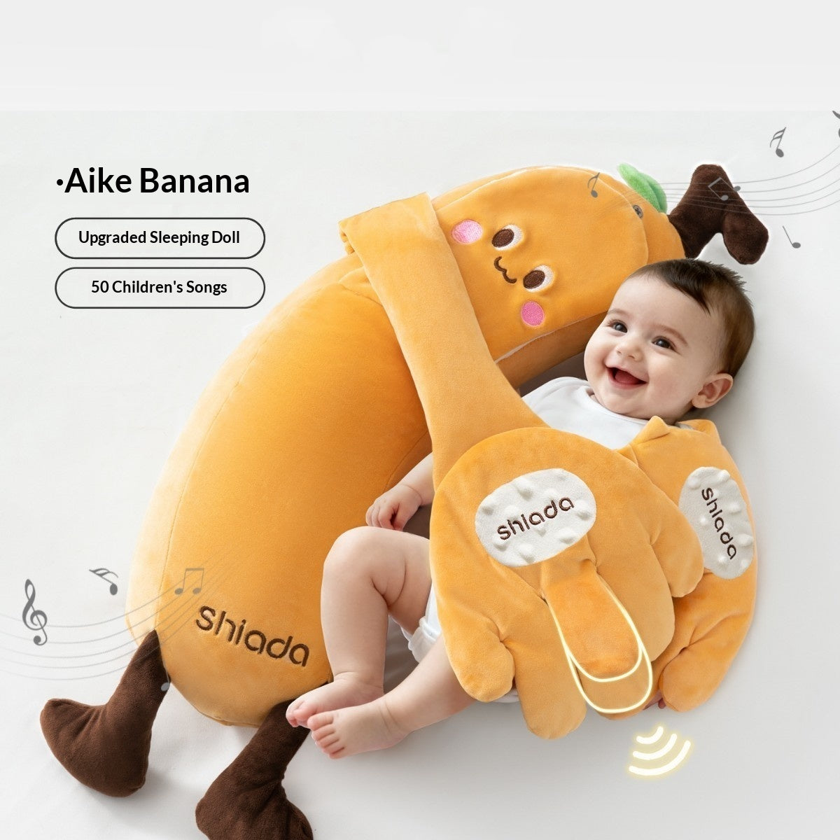 Baby Soothing Hand-Shaped Patting Sleep Aid Doll Pillow - Cindi Book