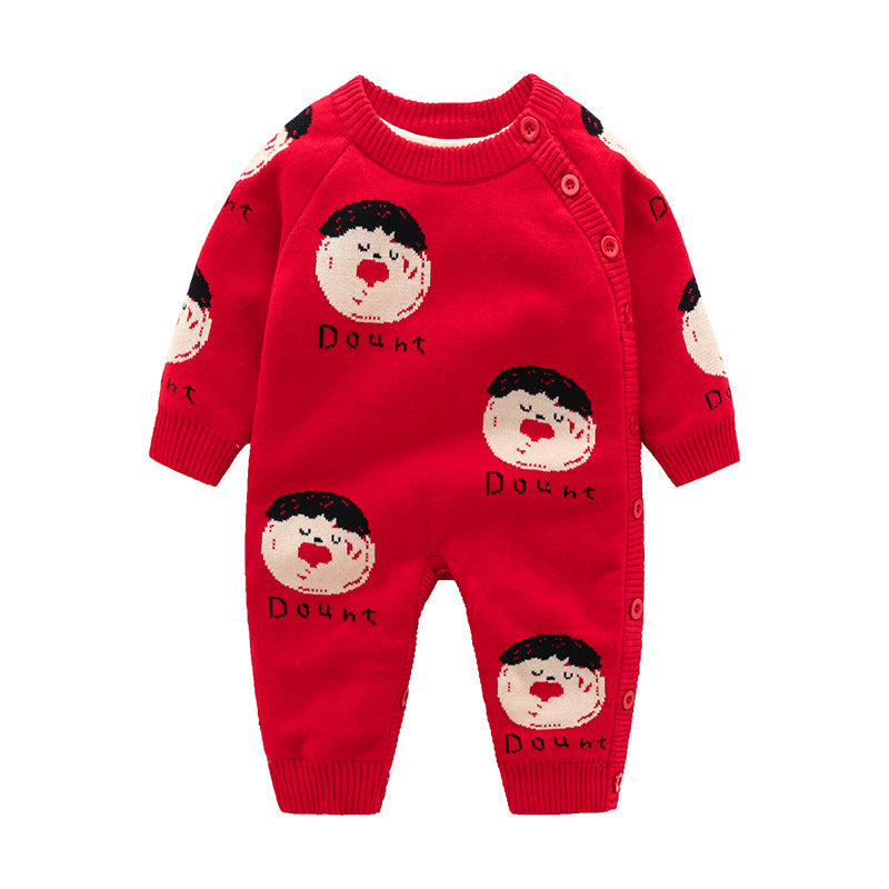 Newborn Baby Clothes Baby Crawling Clothes Thickening Out Baby Harness - Cindi Book