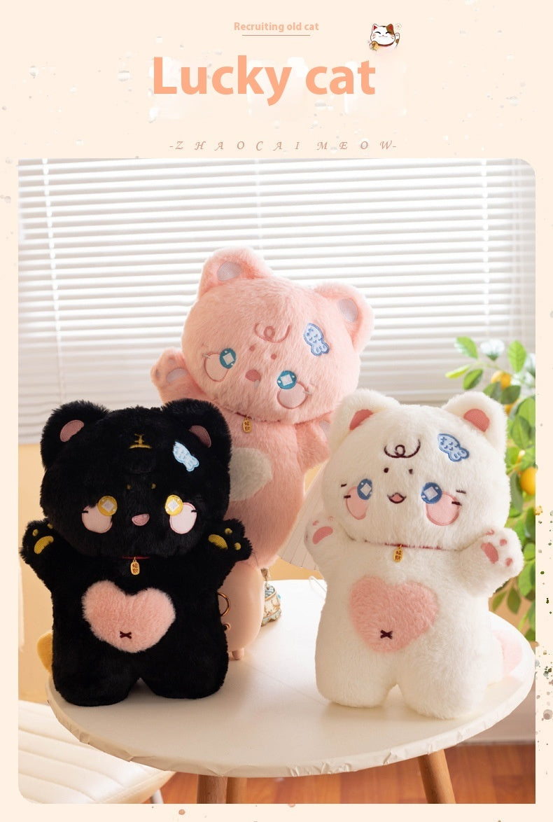 Cute Fortune Cat Doll Children's Pillow Plush Toy - Cindi Book