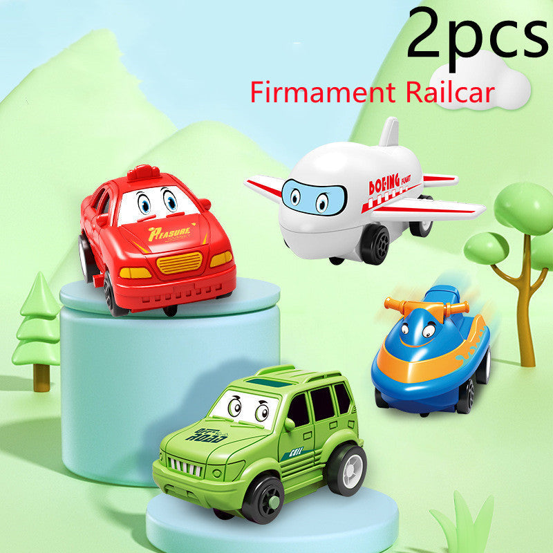 Children Puzzle Electric Railroad Speeder DIY Assembly Electric Car Automatic Rail City Scene Construction Education Toy Gift - Cindi Book