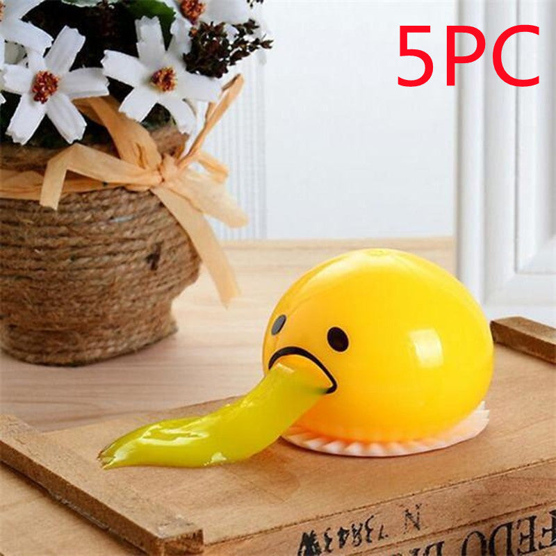 Puking Ball Brother Egg Yolk Pinch Vomit Spoof And Play Tricky Toys - Cindi Book