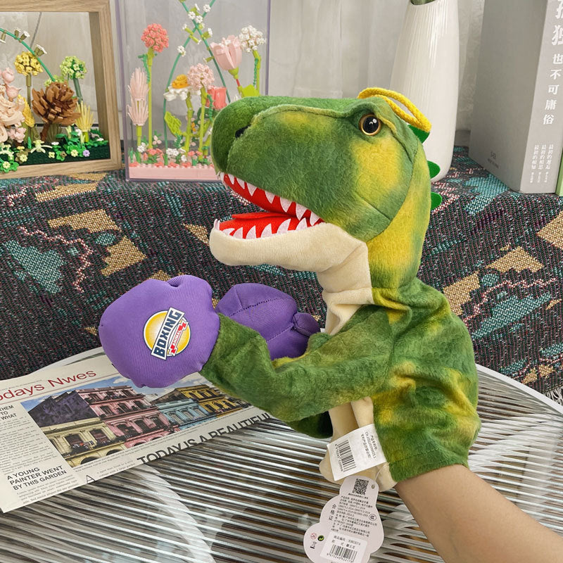 Plush Boxing Hand Puppet Dinosaur Toy Animal Sound - Cindi Book