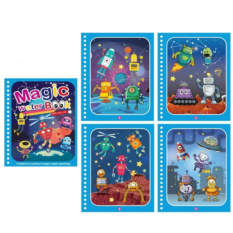 Children's Creative Magic  Water Painting Book - Cindi Book