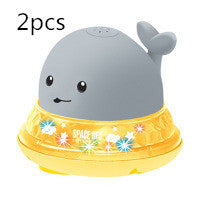 New Baby Bathroom Bath Electric Induction Whale Spray Small Toy - Cindi Book
