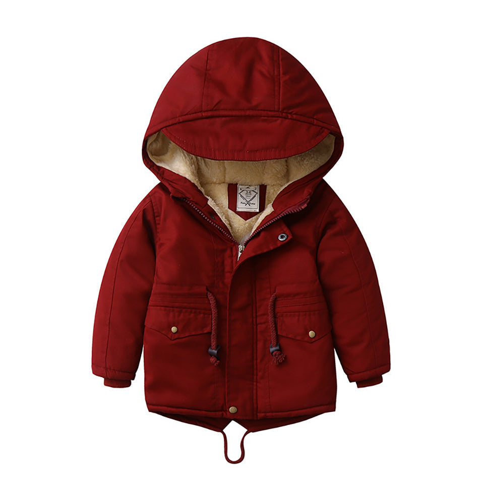 LM 6035 Europe And American Wind Boy's Coat And Cashmere Boy's Windcoat For Autumn And Winter Children's Clothes - Cindi Book