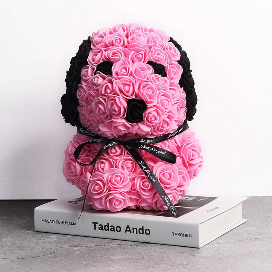 Creative Style Rose Dog Doll Christmas Gift Decoration - Cindi Book