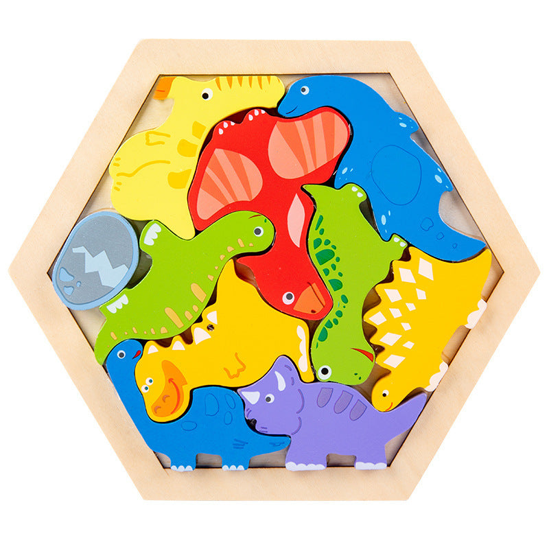 Children's Animal Fruit Creative Three-dimensional Puzzle Puzzle Educational Toys - Cindi Book