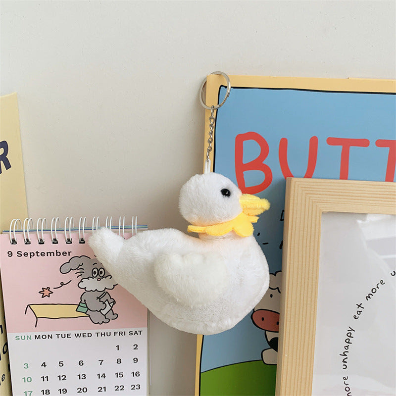Cute Cole Duck Plush Toy Creative Yellow Little Duck Keychain Small Pendant Doll - Cindi Book