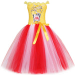 Popcorn Girl's Mesh Princess Pettiskirt Long - Cindi Book