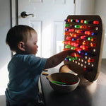 Montessori Early Childhood Education Rainbow Wire-wrap Board Pixel Art Educational Toys - Cindi Book
