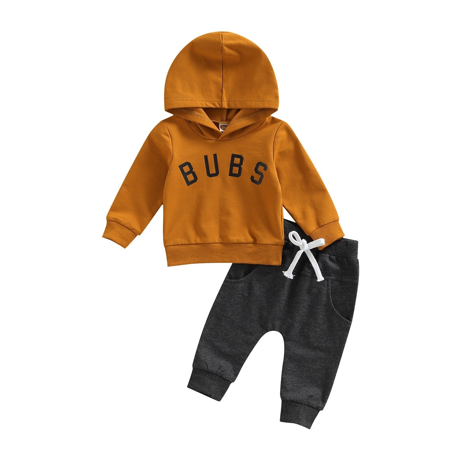 Boys' Letter Printed Hoodie Trousers Suit - Cindi Book