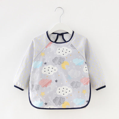 Baby Dinner Coverall Bib Spring And Autumn Long Sleeve Apron - Cindi Book