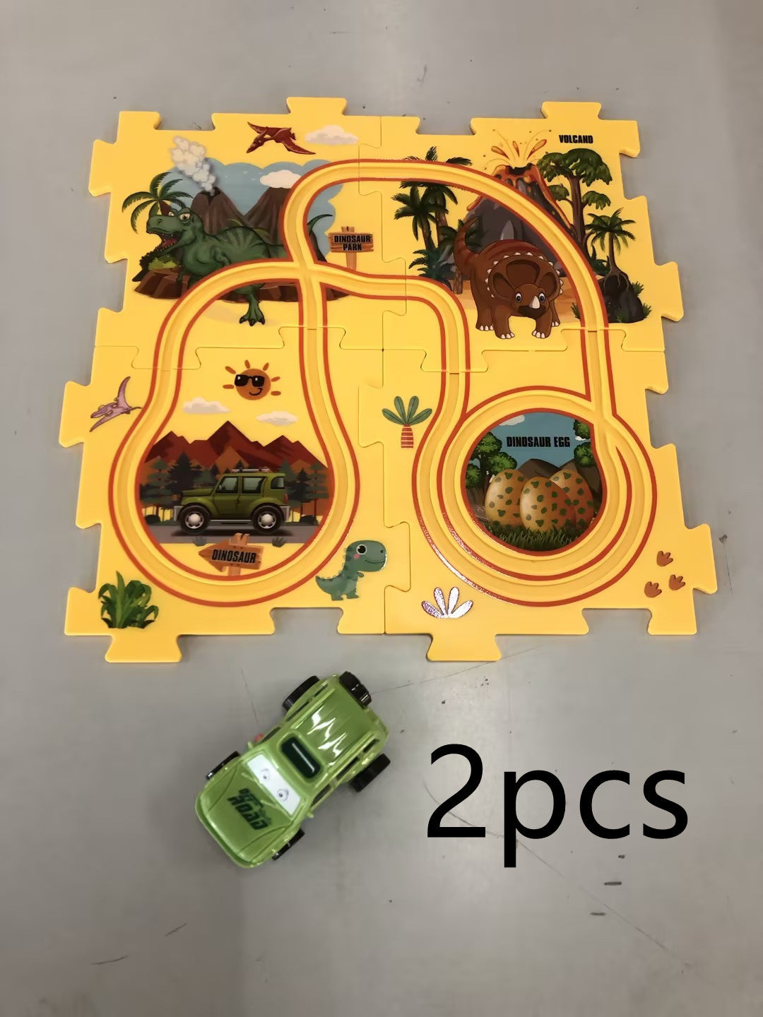 Children Puzzle Electric Railroad Speeder DIY Assembly Electric Car Automatic Rail City Scene Construction Education Toy Gift - Cindi Book