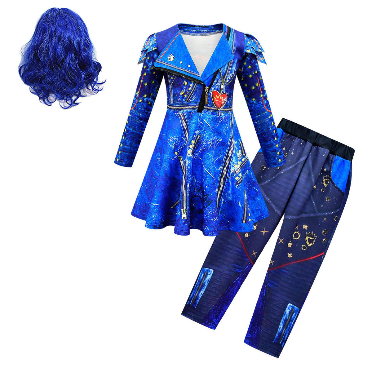 Girls' Blue Color Children's Halloween Costume Set - Cindi Book