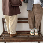 Children's Fashionable Elastic Corduroy Pants - Cindi Book