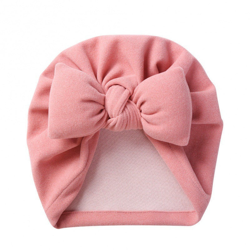 New Style Cashmere Baby Pullover Hat Cotton Filled Bow - Cindi Book