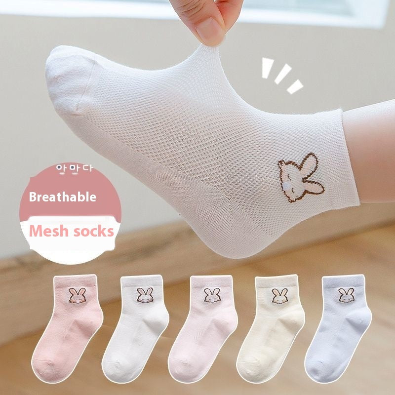 Children's Socks Tube Socks Springsummer Thin Breathable - Cindi Book
