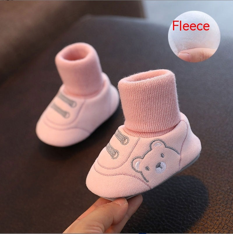 Baby Cloth Shoes Simple Baby Indoor Non-slip Toddler Shoes - Cindi Book