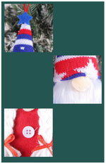 Star Striped Knitted Hat Decoration Small Pendant - Cindi Book