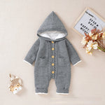Baby Winter Thickened Knitting Jumpsuit Romper - Cindi Book