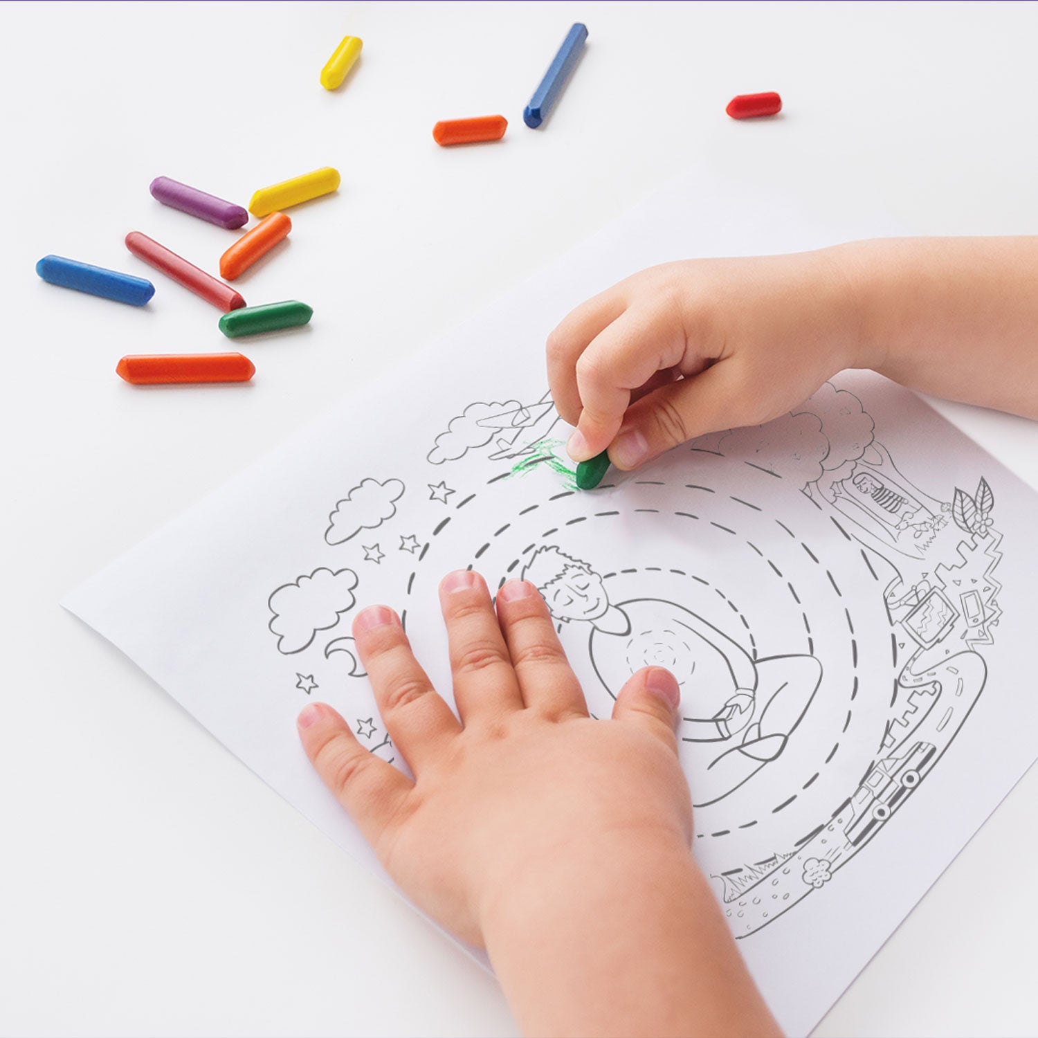Printable Coloring Pages- The Boy Who Searched for Silence