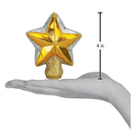 Old World Christmas Small Star Tree Top - hand-blown glass Christmas tree ornament (view 3)