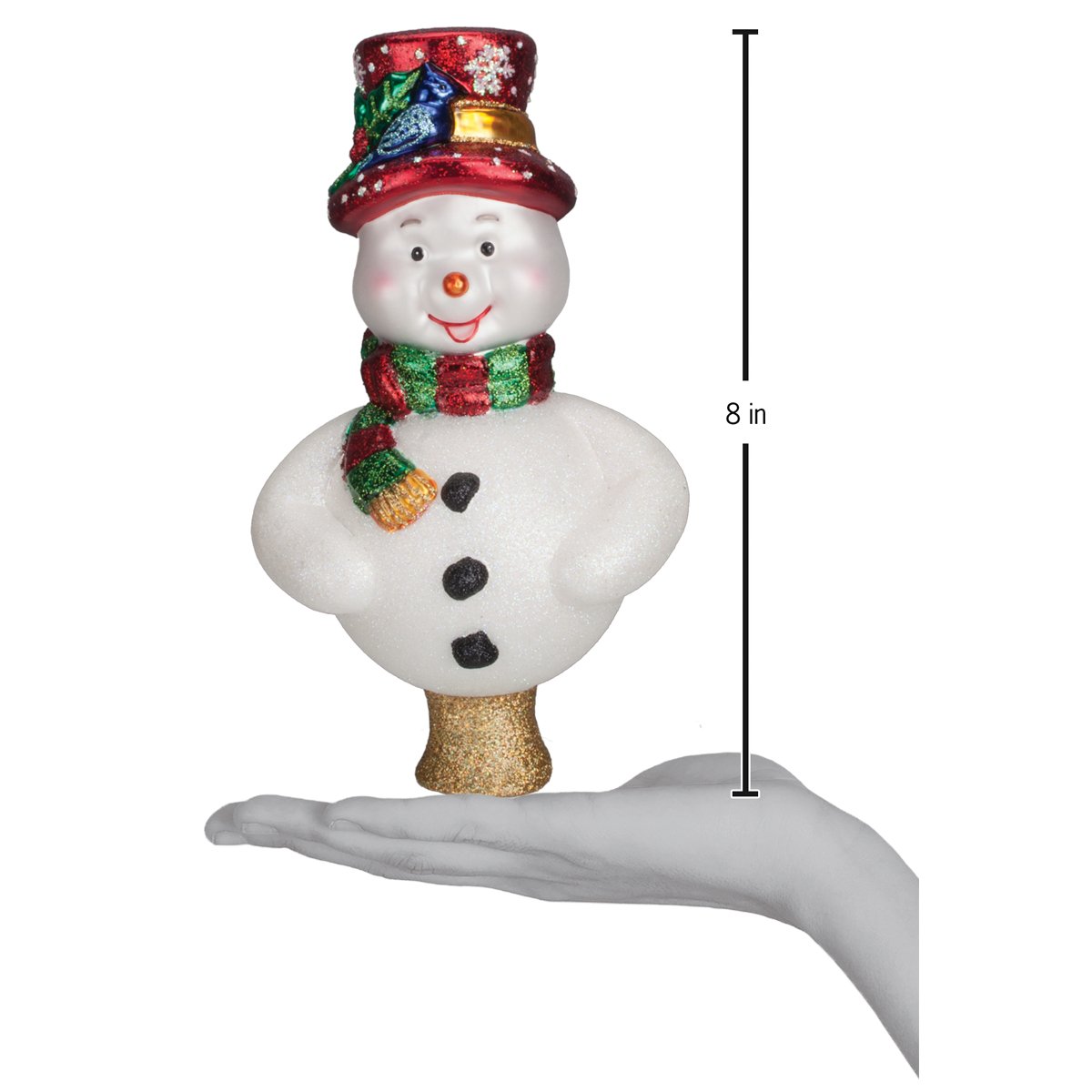 Old World Christmas Frosty Tree Top - hand-blown glass Christmas tree ornament (view 3)