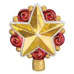 Old World Christmas Swirly Star Tree Top - hand-blown glass Christmas tree ornament (view 3)