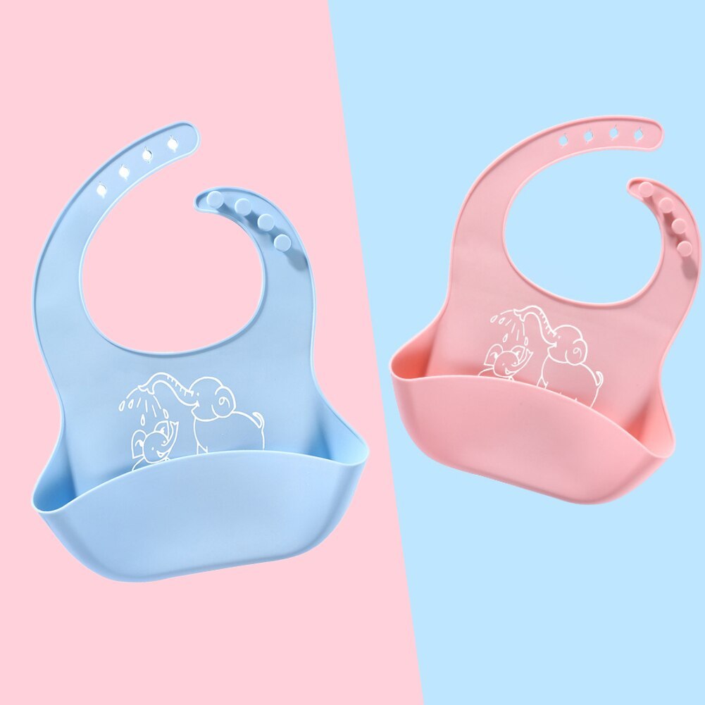 Baby Food Bib Baby Meal Silicone Saliva Bag