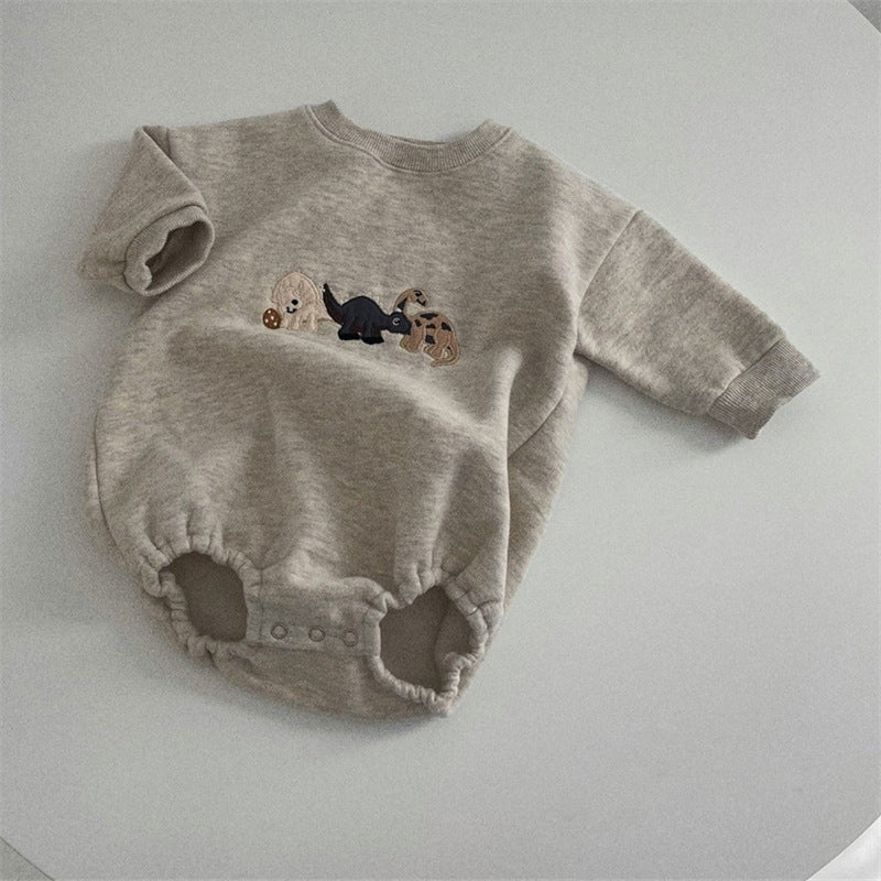 Ins Infant Toddler Korean Style Winter Clothes Jumpsuit - Cindi Book