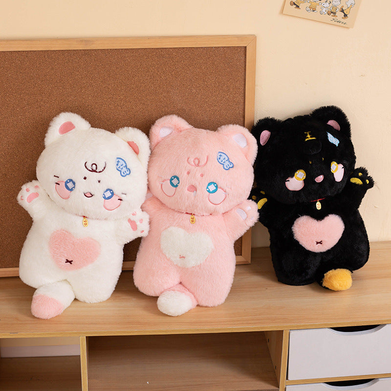 Cute Fortune Cat Doll Children's Pillow Plush Toy - Cindi Book