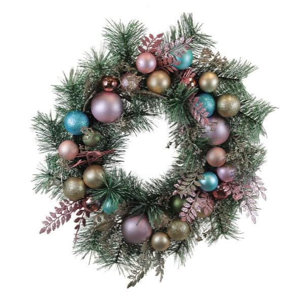 Old World Christmas 24" Touch of Whimsy Pastel Wreath - Christmas wreath holiday decor (view 2)