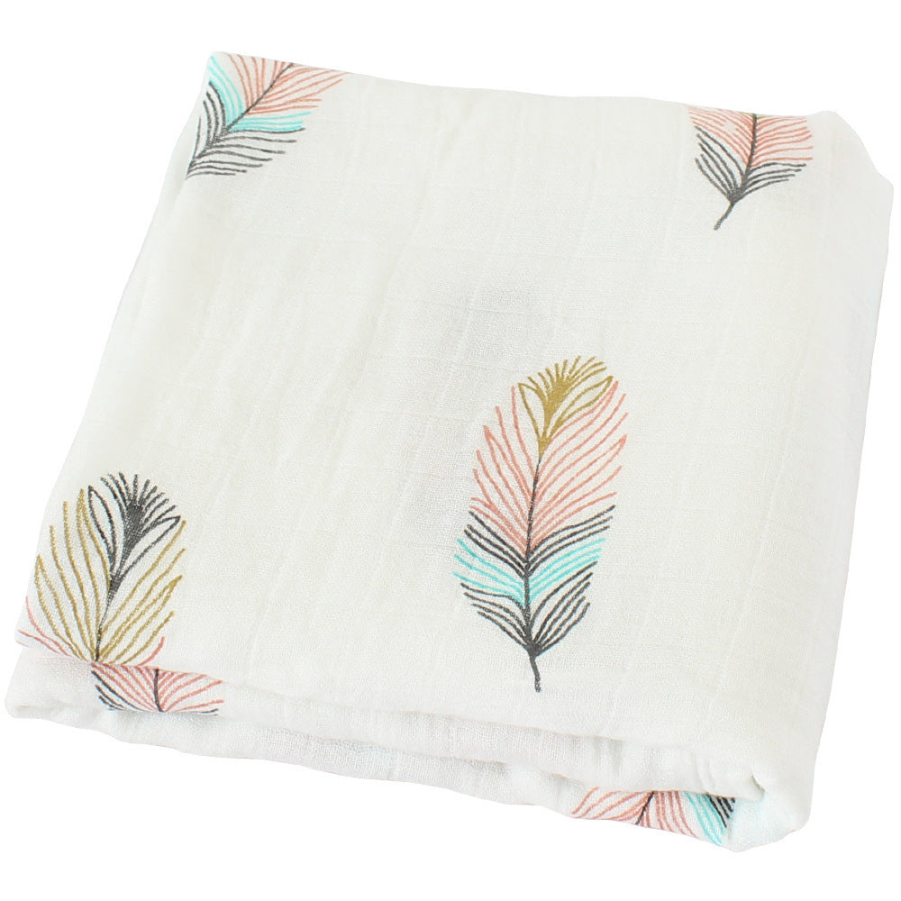 Organic cotton cloth baby swaddled baby blanket - Cindi Book