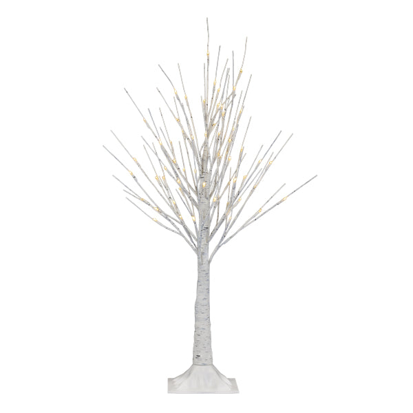 Old World Christmas 3' Lit Winter White Birch Tree - hand-blown glass Christmas tree ornament (view 3)