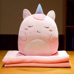 Cartoon Multifunctional Blanket Animal Pillow Blanket - Cindi Book