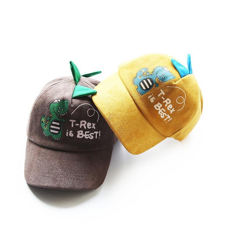 ''T-REX IS BEST'' DINOSAUR KIDS HATS - Cindi Book
