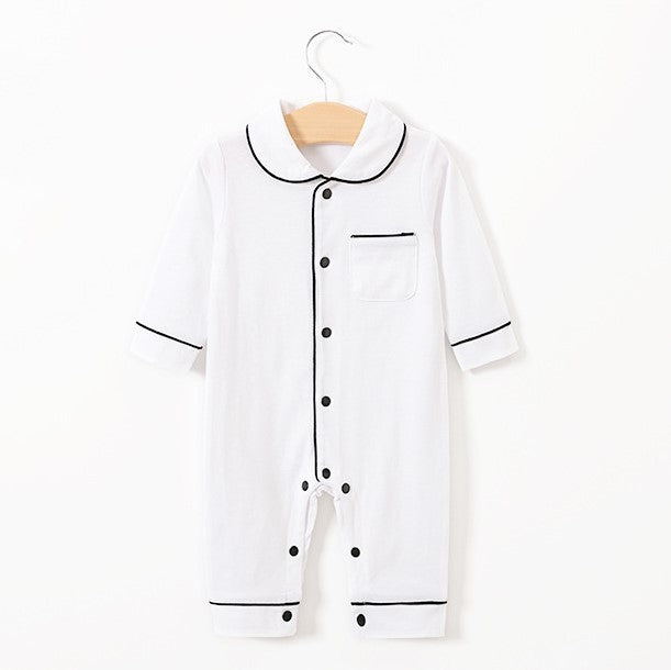 Baby pajamas solid color baby onesies kids clothes - Cindi Book