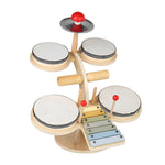 Children's Montessori Early Education Wooden Multifunctional Drum Stand - Cindi Book