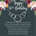 50th Birthday Necklace