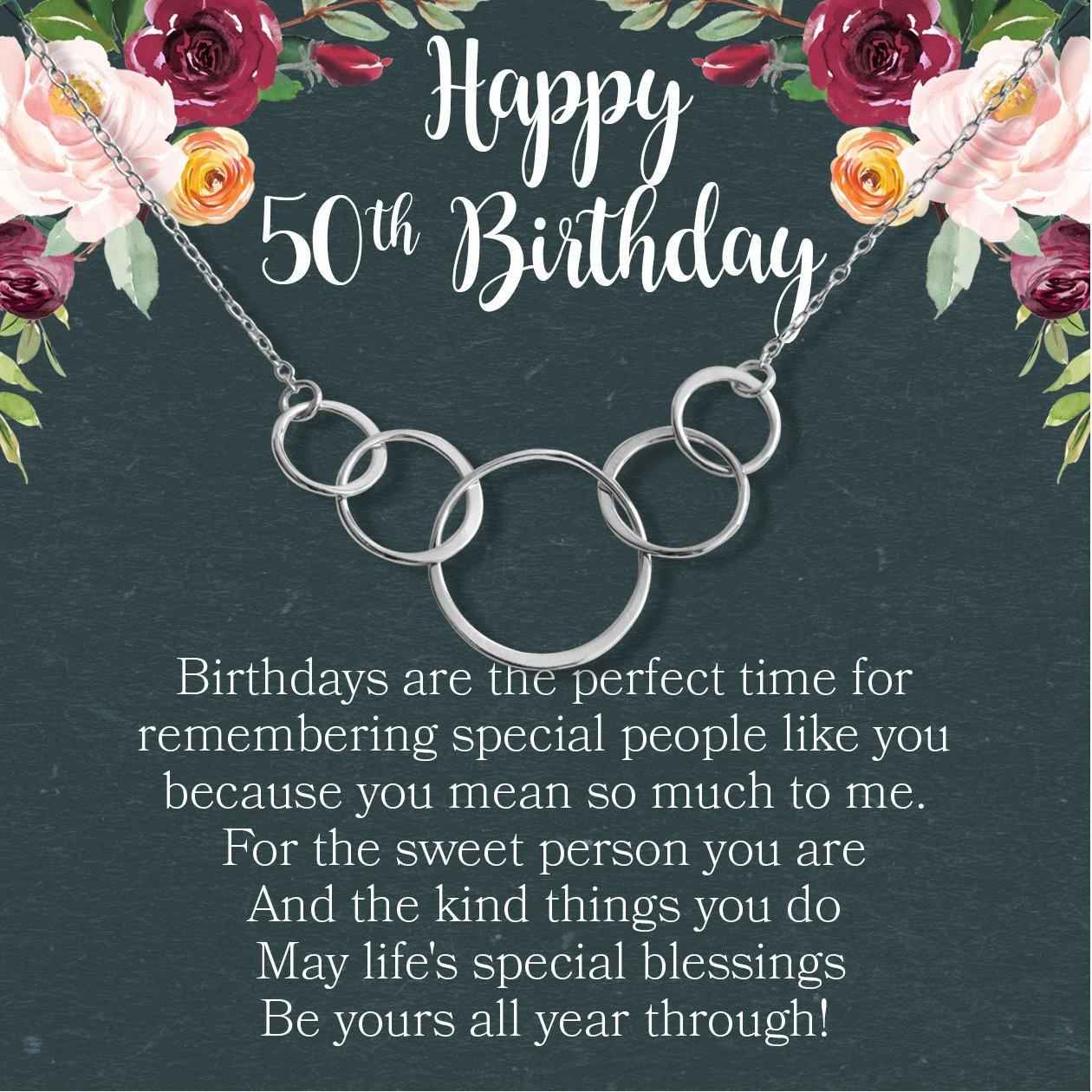 50th Birthday Necklace
