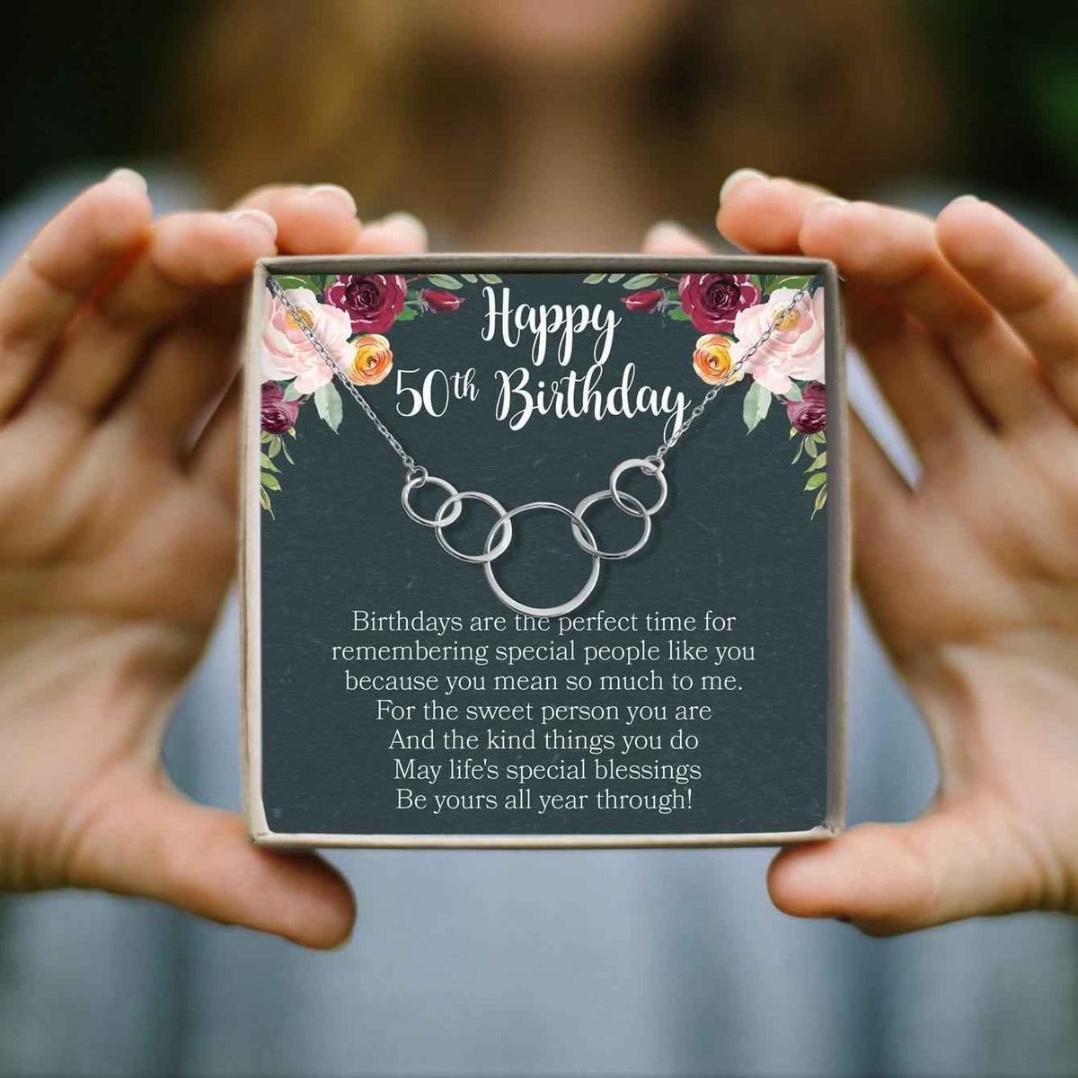 50th Birthday Necklace