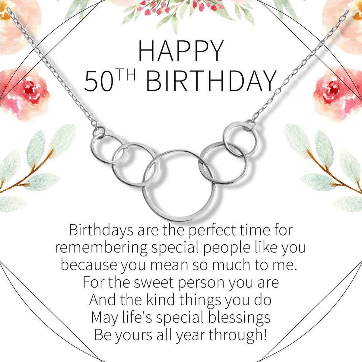 50th Birthday Necklace